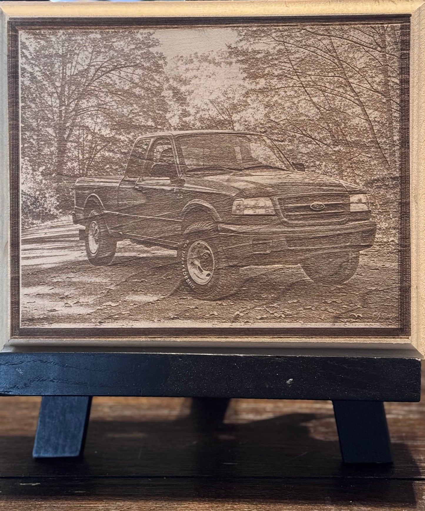 Laser Etched Rectangular Wall Plaque