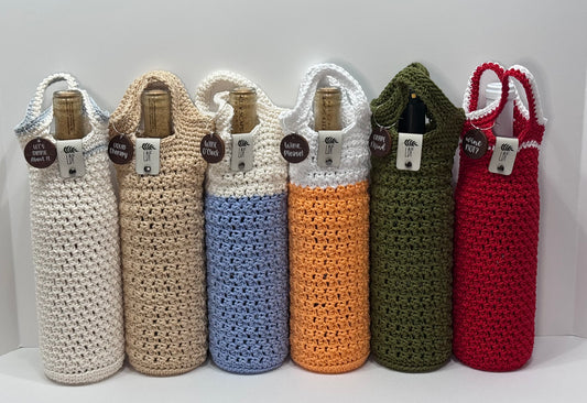 Wine Bottle Tote (Crochet)