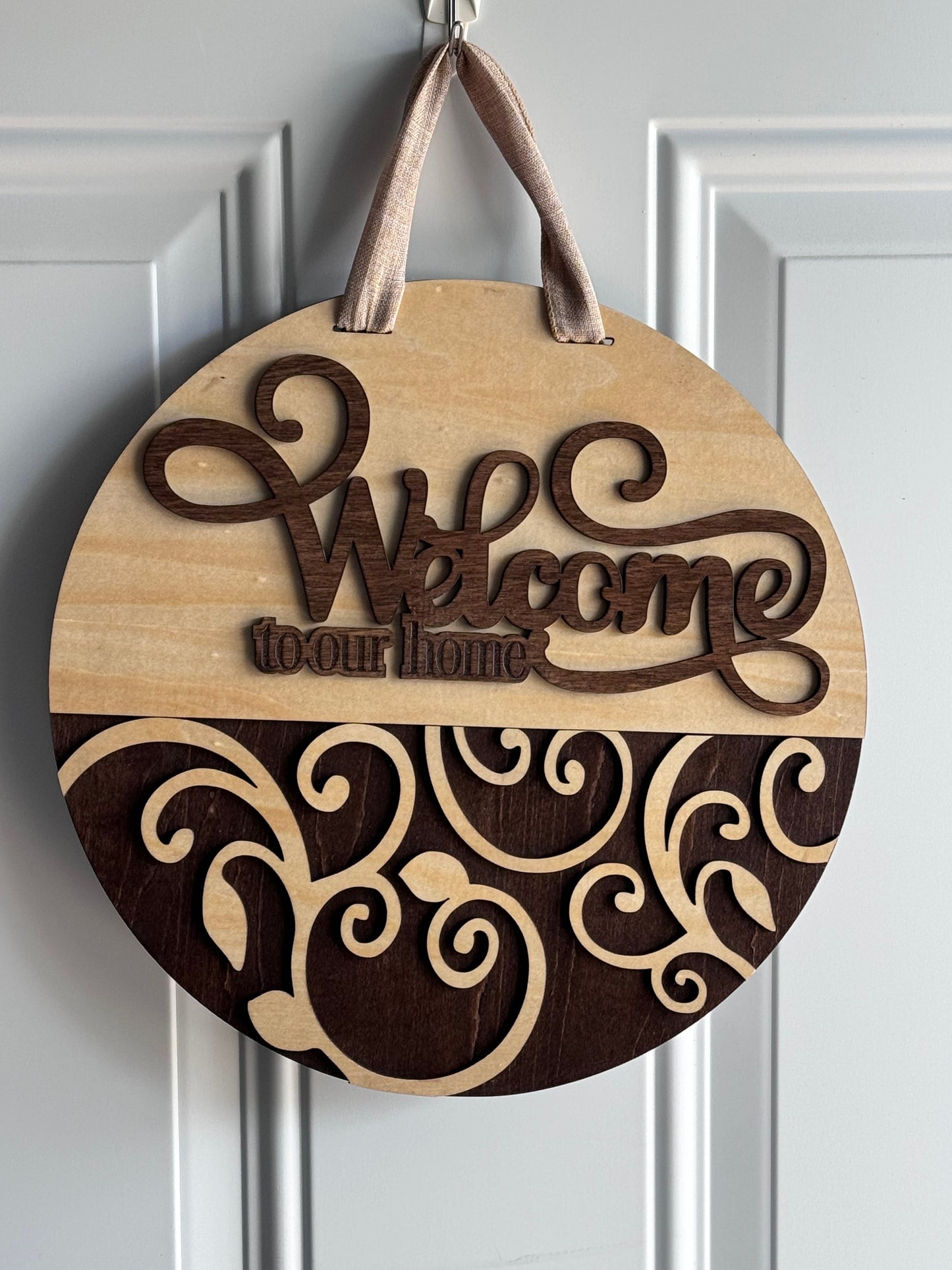 12” Round Multi-layered Sign