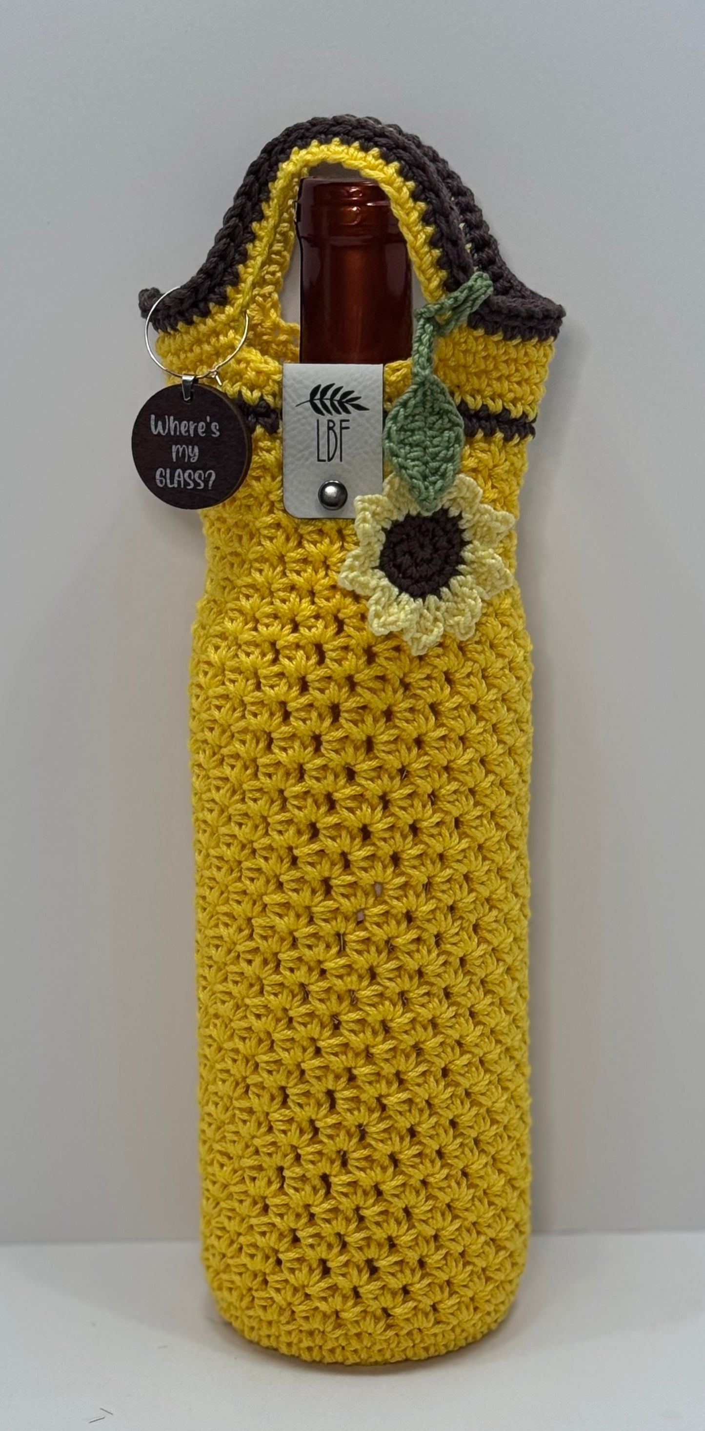 Wine Bottle Tote (Crochet)